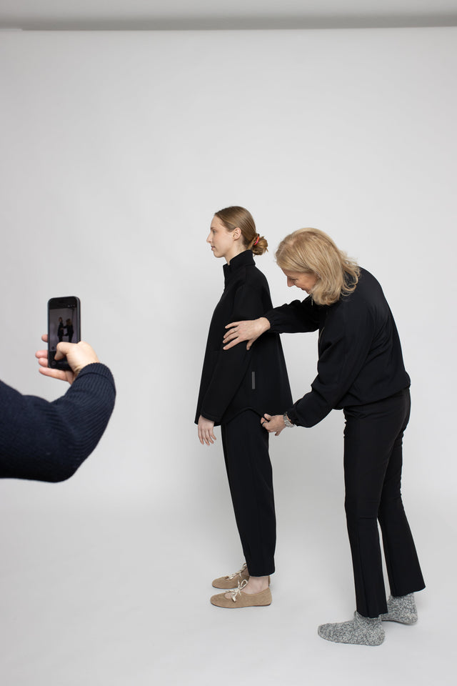 Frauke Ortner liebt Perfektion auch im Fotostudio: Jeder Look  muss sitzen. 